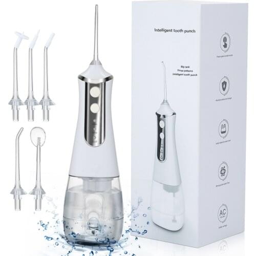 Professional Oral Irrigator Strong Water Jet Irrigador Dental Water Floss Teeth Cleaner 350ml Water Tank