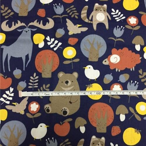 80cm x 80cm high quality Cotton Twill Printed Fabric For Baby Patchwork Sewing Quilting Fat Quarters Child DIY Fabric Bundle