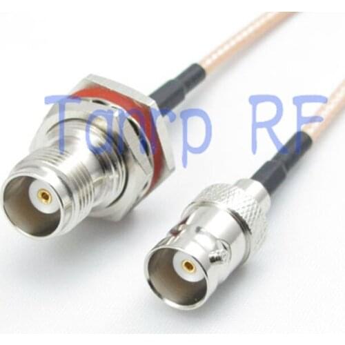 15CM Pigtail coaxial jumper cable RG316 cord 6inch TNC female jack to BNC female RF adapter connector