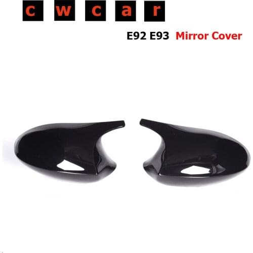 E92 E90 Mirror Cover Caps M3 Style ABS 1:1 Replacement Part for BMW 3 Series E92 E93 06-09 E90 E91 05-07 Rear View Mirror