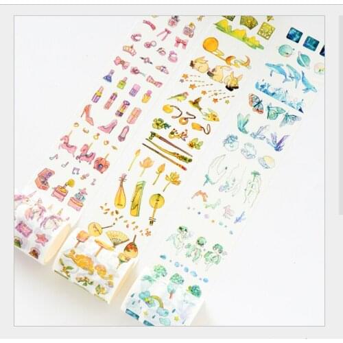 50mm wide dream time Matcha cake fantasy Pink memories decorative journal washi tape DIY planner scrapbooking masking tape