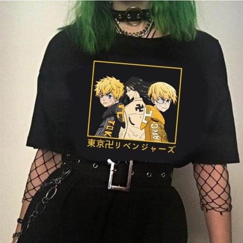 2021 Hot Anime Tokyo Revengers T Shirt Men Kawaii Summer Tops Graphic Tees Harajuku Tshirt Male