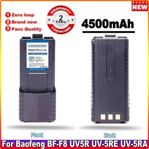 LOSONCOER BL-5 UV-5R 4500mAh Battery For Baofeng Walkie Talkie BF-F8 UV5R UV-5RE UV-5RA 5RB 5RL F8+ F8HP