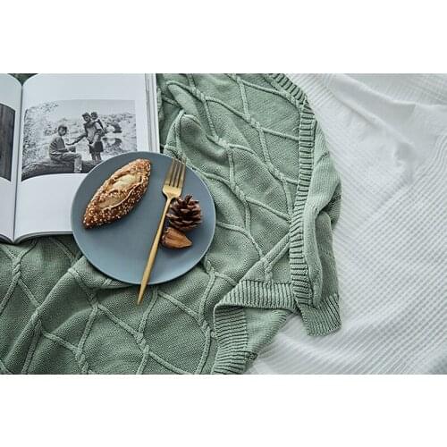 LOVENUE Bed blankets Cotton blanket bedroom bed casual blanket summer thin blanket