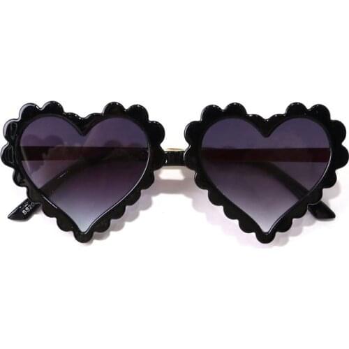 2021 wholesale fashion toddler girls kids sunglasses heart shape Boy Girl Lovely Kids KS032