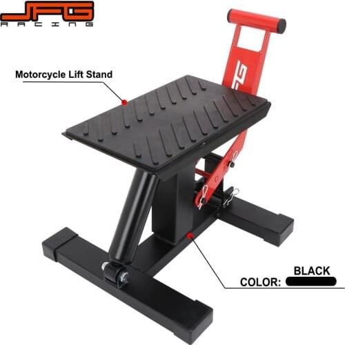 Motorcycle Street Bike Lift Stand Iron Adjustable Lift Stand Repairing Table Hydraulic Pressure For Adventure Touring Dirt Bike