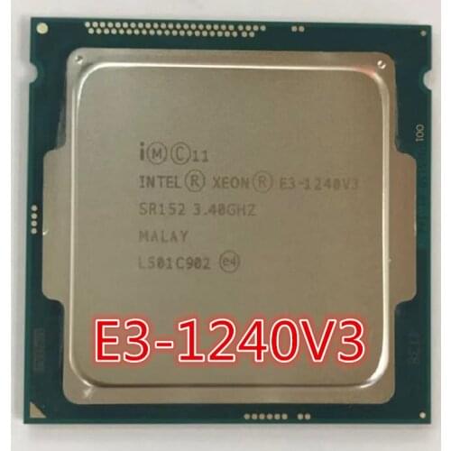 Intel Xeon E3 1240 V3 Processor 3.40GHz 8M Cache SR152 LGA1150 E3-1240v3 CPU 1240 V3
