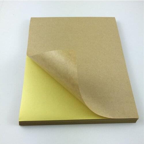 30Pcs/Lot Retro Blank A4 Paper Size Self-Adhesive Paper Sticker For Festive Member List Label Sealing Sticker Accept Customized