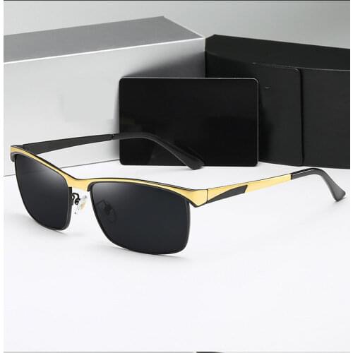 Polarized sunglasses 2021 brand luxury driving sunshade sunglasses fishing driving retro glasses men uv400 protection