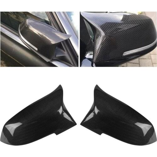 1 Pair Carbon Fiber Rear View Mirror Cover Trim for BMW F20 F21 F22 F23 F30 F31 F32 F33 F36 X1 E84 M2 F87 Wing Mirror Housing