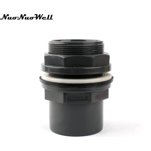 1pc NuoNuoWell PVC 63mm-2 1/2" Waterproof Fish Tank Drainage joints Aquarium Accessories Water pond Connector Pipe Fittings