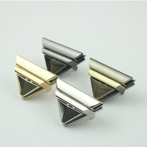 10Pcs Triangle Women Bag Metal Lock Handbag Decorate Mortise Locks Twist Turn Lock Snap Clasps Closure DIY Hardware Accessories