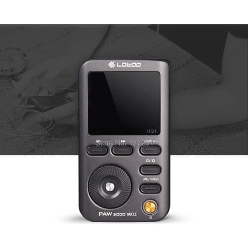 2017 New LOTOO PAW5000MKII Bluetooth Portable Audio Player Lossless HIFI Audio LED DSD MP3 Music Player 1700mAh APM OPA 1622