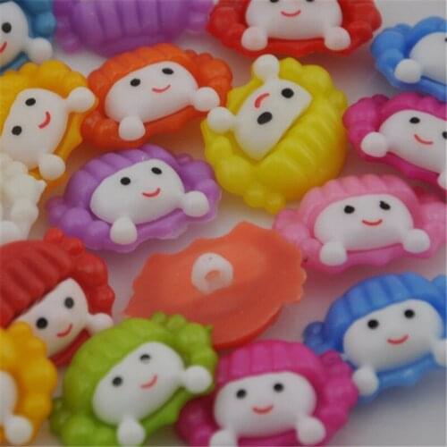 50 pcs Mix Big baby face Baby/Kids Backholes Sweing buttons PH61