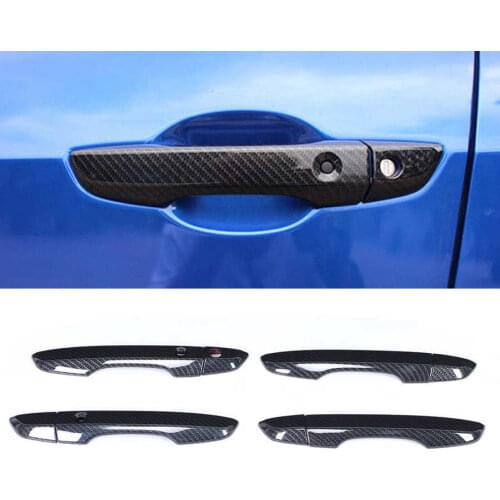 8pcs Smart Exterior Door Handle Cover Trim Fit for Honda Civic 10th 2016 2017 2018 2019 Exterior Decoration Carbon Fiber Style
