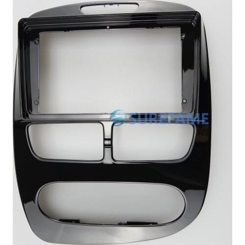 9 inch Car Fascia Radio Panel for RENAULT CLIO 2012-2016 Dash Kit Install Facia Console Bezel Adapter 9inch Plate Trim Cover