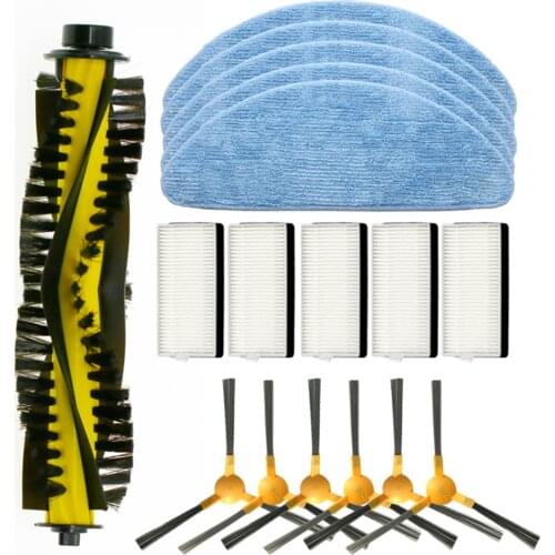 Side Brush Hepa Filter Mop Cloths Roller Brush for NEATSVOR X500 Robot Vacuum Cleaner Accessories Roller Brush for NEATSVOR X500