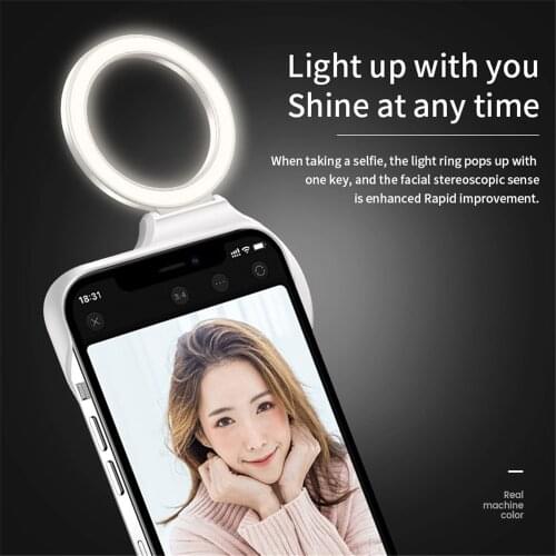 Intelligent Fill Light Phone Case For iPhone 12 Pro Max Case Beauty Selfie Cover For iPhone 11 Pro Max Case X Xs Xr Xs Max Funda