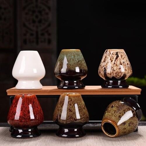 Japanese style matcha green tea tool ceramic whisk holder stand porcelain put matcha brush tea ceremony articles kungfu tea