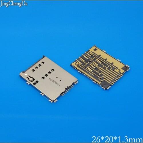 JCD 1pcs For Samsung W899 P6800 W999 P7500 S5750 I8530 B9120 P5100 Tab 2 10.1 P5100 SIM card Socket Reader Holder Slot