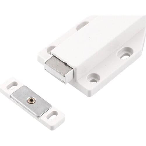 Door Catch Magnetic Latches Push to Open Large Plastic Self-rebounding Device for Home Furniture Cabinet Door with Screw