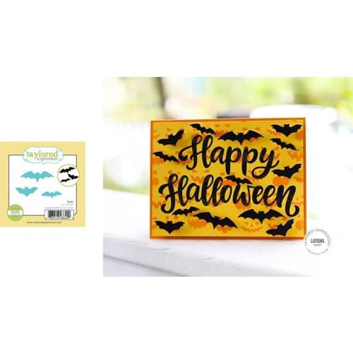 Halloween Little Bits Bats Metal Cutting Dies for DIY Scrapbooking Crafts Dies Cut Stencils Maker Photo Album Template Handmade