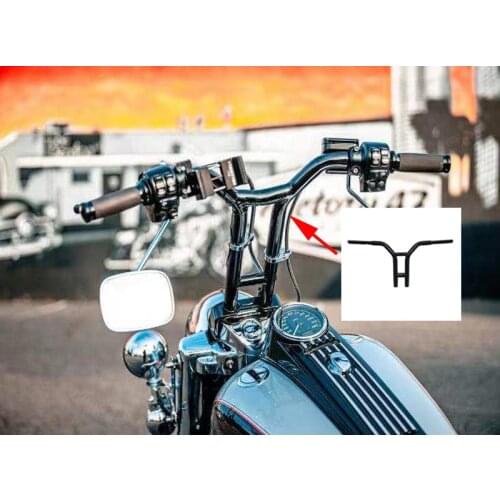 Custom handlebars for Harley-Davidson 32mm 12 14-inch DS Gangster elevated T handlebars modified Sports Dana soft tail Black