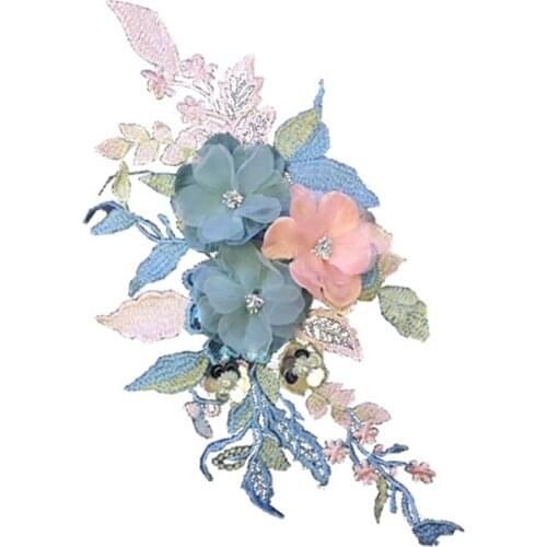 Fashion Embroidery Flower Cloth Stickers T-Shirt Decoration Personality Patches Hat Pants Clothing Accessories Large Iron Patch