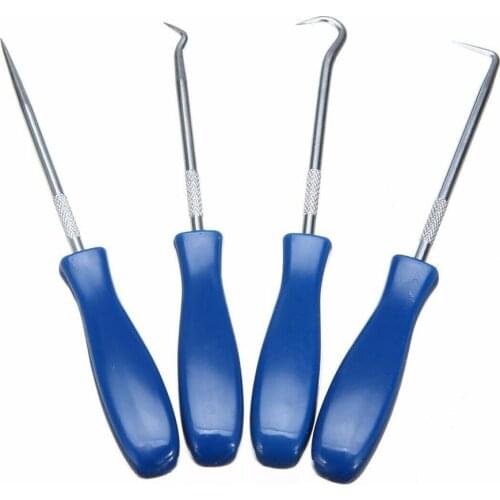 4pcs Auto Car Pick and Hook Set O Ring Oil Seal Gasket Puller Remover Craft Hand Tool Car Remover Tool Set Fit for Most of Car