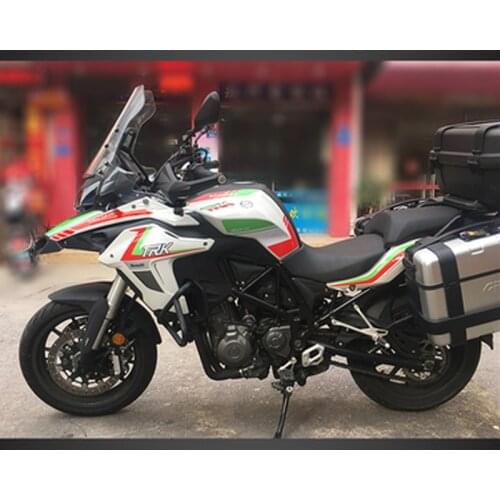 Motorcycle Headlight Fairing Stickers Decals Emblems For Benelli TRK502 2017 2018