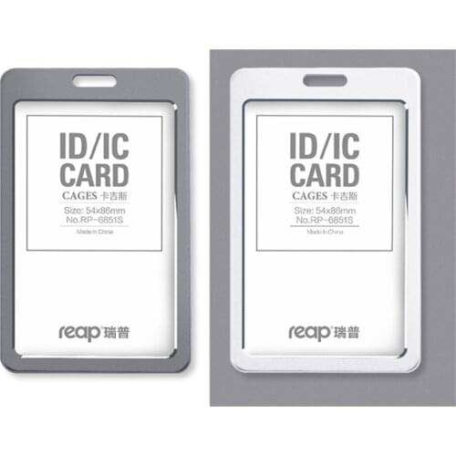 Genuine Aluminum Alloy Employee Id Card Information Card Holders Customize Metal Badge Holder