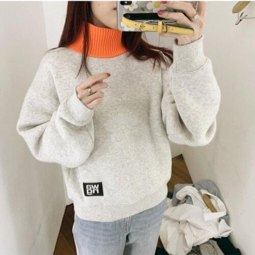 2021 New Autumn Casual Ladies Sweatshirt Loose High Quality Women Pullovers Fashion Elegant Print Cotton Female Pullovers T663