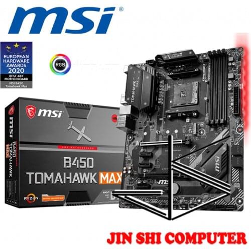 NEW MSI B450 TOMAHAWK MAX SOCKET AM4 DDR4 MEMORY M.2 SATAIII CHIPSET AMD B450