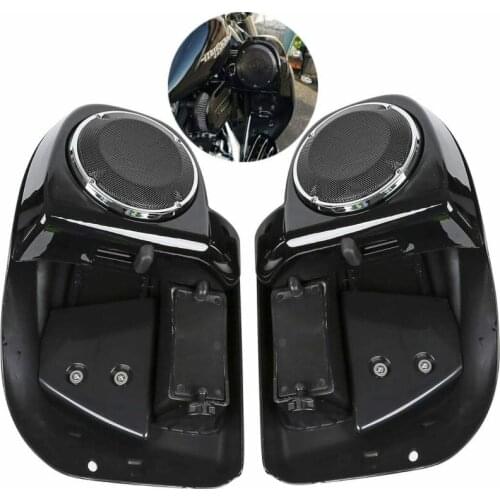 Motorcycle Lower Vented Leg Fairing + 6.5" Speakers W/ Grills For Harley Touring Road King Electra Glide Street Glide 2014-2021