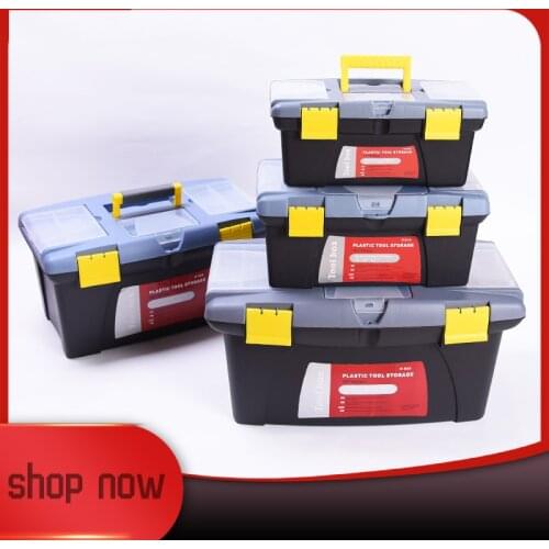 Portable Hardware Storage Box Repair Tool Box Case Multi-Function Home Toolbox