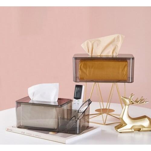 Napkin Holder Household Transparent Acrylic Box For Napkins Home Hotel Creative Tissue Box Storage Rack Cosmetic Storage