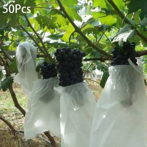 50Pcs/Lot Garden farm Vegetable Grapes Apples Fruit Protection Bag Pouch Agricultural Pest Control Anti-Bird Mesh Bags In stock