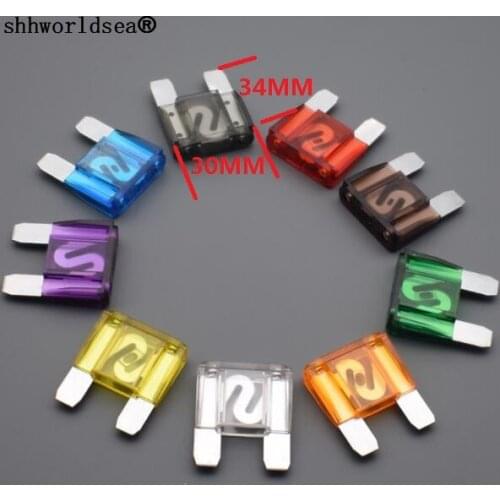 Shhworldsea 10pcs Assorted MAXI Fuse 20A 30A 40A 50A 60A 70A 80A 100A120A Auto fuse Blade fuse for Automotive