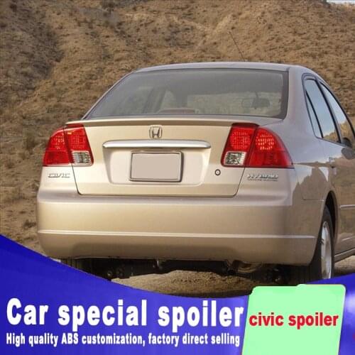 Golden Code Spoiler 2001 2002 2003 for honda civic spoiler high quality and hardness ABS material by primer or DIY color paint