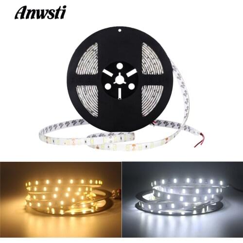 12V LED Tape SMD 5630 60LEDs/M 1M 2M 3M 4M 5M Tira LED Strip Light Waterproof Stripe Ribbon Warm White Indoor Decor Lighting