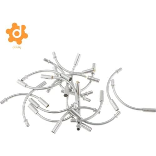 20 Pieces Durable MTB Bike Folding Cycling V Brake Noodle Linear Pull Brake Cable Guide Hose 90 Degree Bicycle Brake Parts