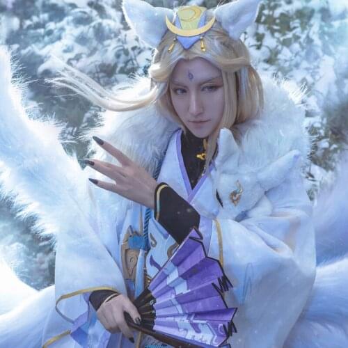 Anime Game Onmyoji SSR Tamazomae MOBA New Skin Kimono Gorgeous Dress Uniform Cosplay Costume Women Halloween Free Shipping 2020