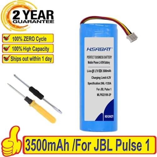 Top Brand 100% New 3500mAh 763098 MLP822199 Speaker Battery for JBL Pulse 1 Batteries + free tools