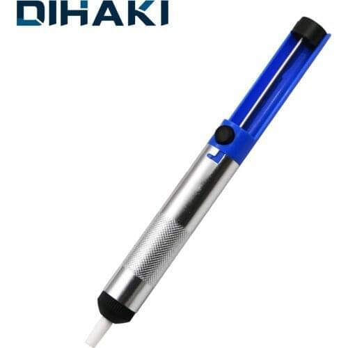 1Pcs Aluminium Solder Sucker Desoldering Pump Tool Tin Removal Device Vacuum Soldering Iron Desolder For Powerful Fuction