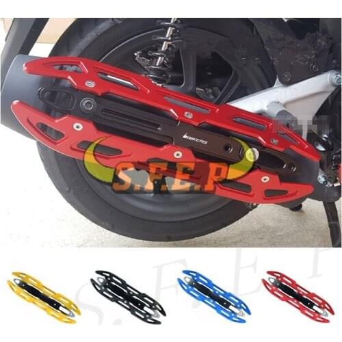 CNC Aluminum Motorcycle Heat Shield Exhaust Pipe Muffler Cover Protector For Yamaha NMAX 125 NMAX 155