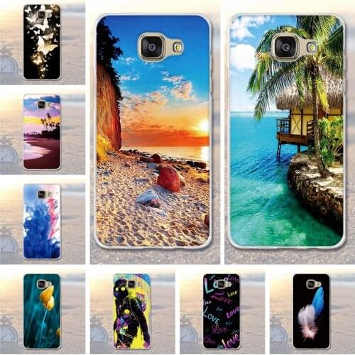 For Samsung Galaxy A5 2016 Case Scenery Pattern Soft TPU Cover For Samsung A5(2016) A510F A510 A510M A5100 Cell Phone Bags