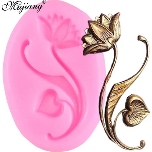 Lotus Flower Silicone Mold Cake Fondant Molds Leaf Relief Wedding Cake Decorating Cupcake Baking Candy Chocolate Gumpaste Mould