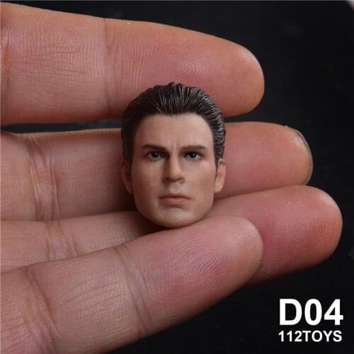 D04 1/12 Scale Head Sculpture Carved Accessory Model for 6 inches SHF Body