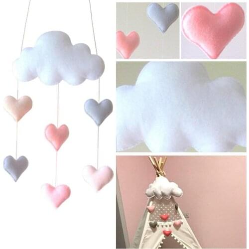 Cloud Star Heart DIY Baby Nursery Decoration Wall Hanging Ornaments N0D7