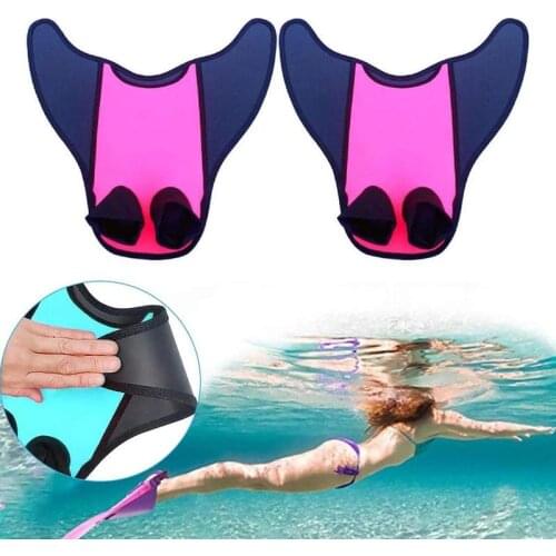 Children Kid Mermaid Swimming Fins Duck Flippers Rubber Adjustable Diving Fins Fins Size Short Neutral Flippers Swim Equipm B3J8